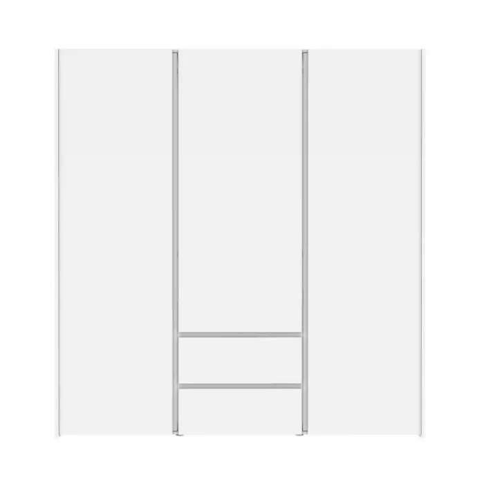 Armoire 3 portes, 2 tiroirs Mosaik blanc ( sur commande )