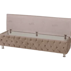 Banc Madrid tissu beige 160 cm