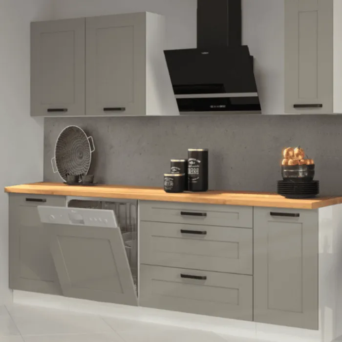 Bas casserolier 80 3T gris