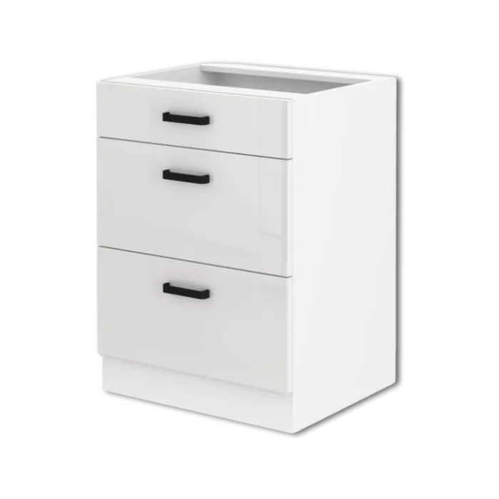 Bas casserolier 60 3T Mia blanc