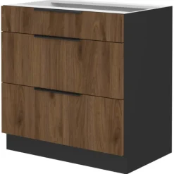 Bas 80 cm Casserolier Monza noyer