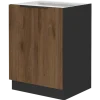 Bas 60 cm 1 porte Monza noyer