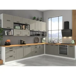 Bas four 60 Luna gris