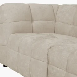 Big sofa 3 places fixe Flare en tissu Beige