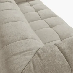 Big sofa 3 places fixe Flare en tissu Beige