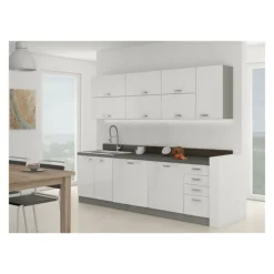 Bloc de cuisine Bianka 240cm