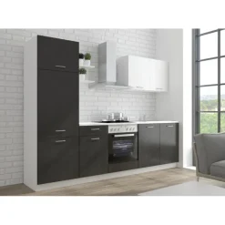 Bloc de cuisine Prego 270cm Béton