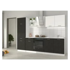 Bloc de cuisine Prego 270cm Béton
