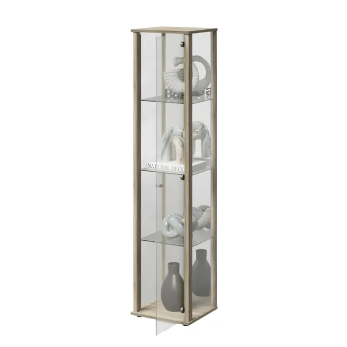 Bora vitrine chêne et miroir 109-505