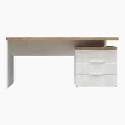 Bureau 3 tiroirs Easy bianco et cadiz