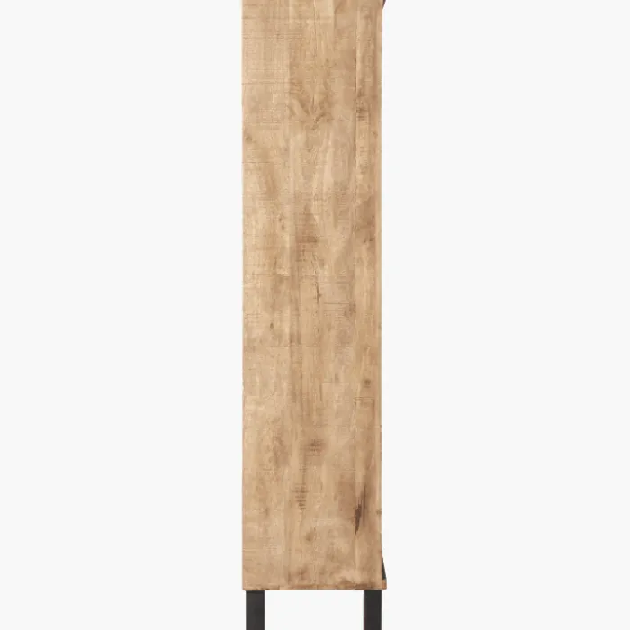 Cabinet 2 portes verre et 1 tiroir bois Kali 9856