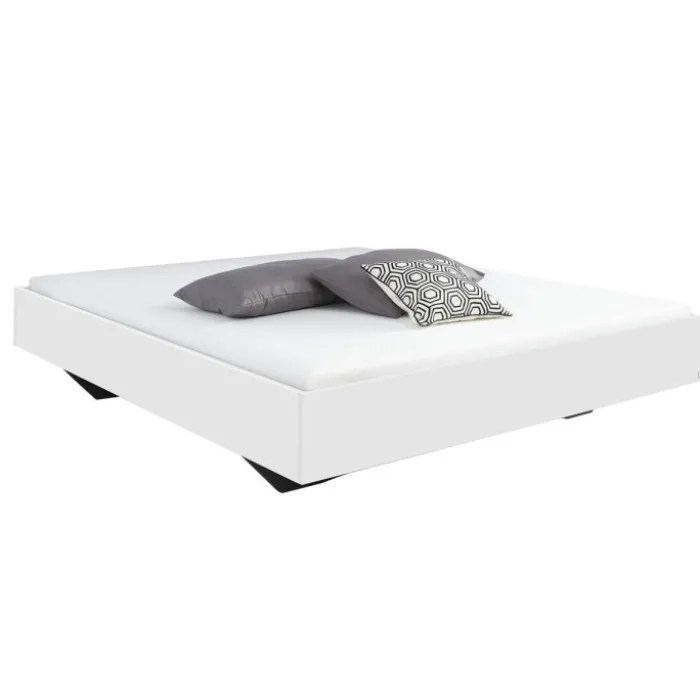 Cadre de lit blanc mat 180 cm x 200 cm Phoenix