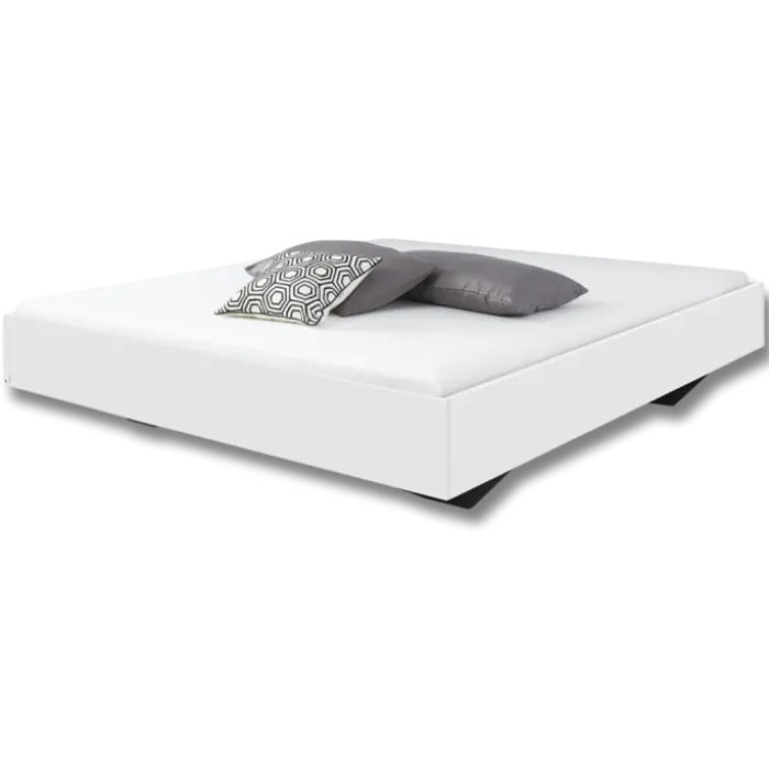Cadre de lit blanc mat 180 cm x 200 cm Phoenix