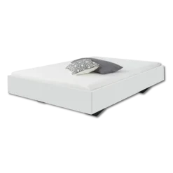 Cadre de lit 140x200 Phoenix blanc neige