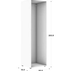 Caisson Casa HT204cm - L 60 cm blanc