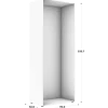 Caisson Casa HT204cm - L 90 cm Blanc