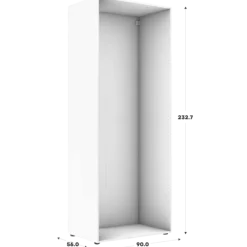 Caisson Casa HT204cm - L 90 cm Blanc