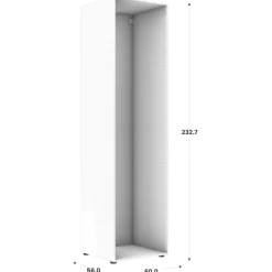 Caisson Casa - HT232 - L 60 cm - P 56 cm blanc