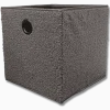 Caisson en teddy gris foncé