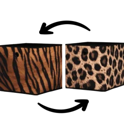 Caisson en tissu Leopard/Tigre 004227