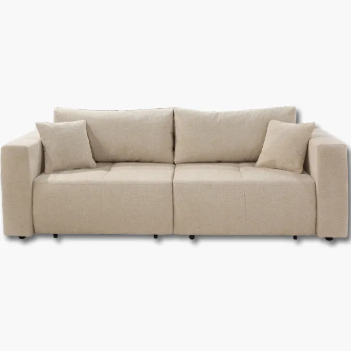 Canapé convertible chenille beige