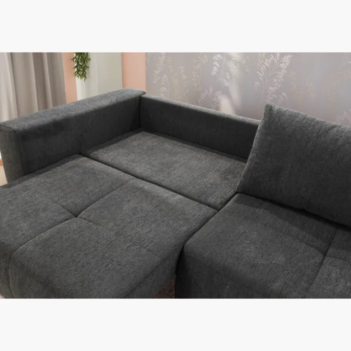 Canapé convertible gris anthracite