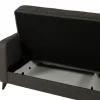 Canapé convertible gris Lamina Sofa tissu gris