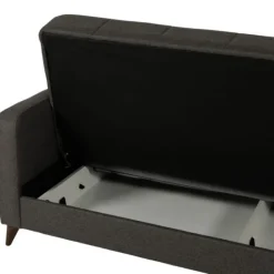 Canapé convertible gris Lamina Sofa tissu gris
