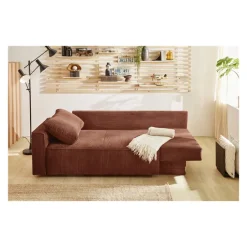 Canapé convertible Ron ocre orangé