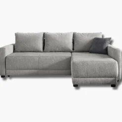 Canapé d'angle convertible coffre Venezia gris