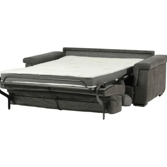 Canapé lit Colosseo 140 cm tissu merlin anthracite