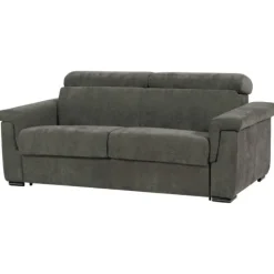 Canapé lit Colosseo 140 cm tissu merlin anthracite