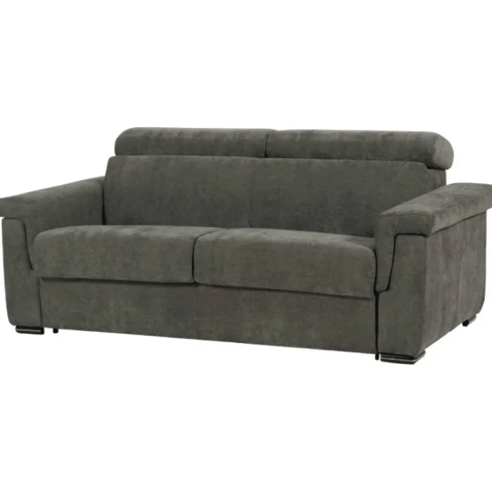 Canapé lit Colosseo 140 cm tissu merlin anthracite
