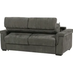 Canapé lit Colosseo 140 cm tissu merlin anthracite