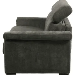 Canapé lit Colosseo 140 cm tissu merlin anthracite