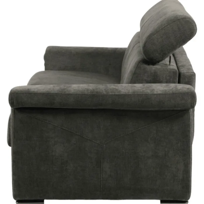 Canapé lit Colosseo 140 cm tissu merlin anthracite