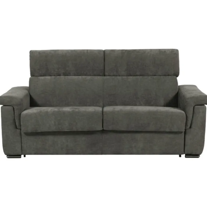 Canapé lit Colosseo 140 cm tissu merlin anthracite