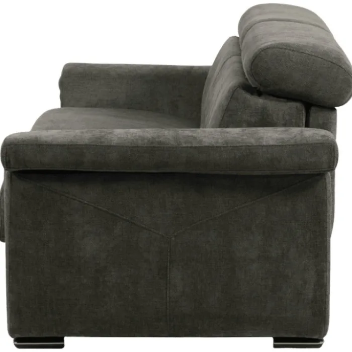 Canapé lit Colosseo 140 cm tissu merlin anthracite