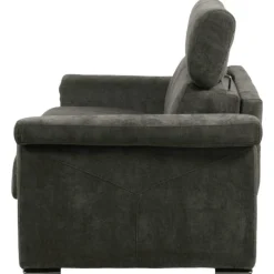 Canapé lit Colosseo 140 cm tissu merlin anthracite