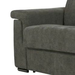 Canapé lit Colosseo 120 cm tissu merlin anthracite