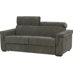 Canapé lit Colosseo 120 cm tissu merlin anthracite