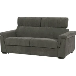Canapé lit Colosseo 120 cm tissu merlin anthracite