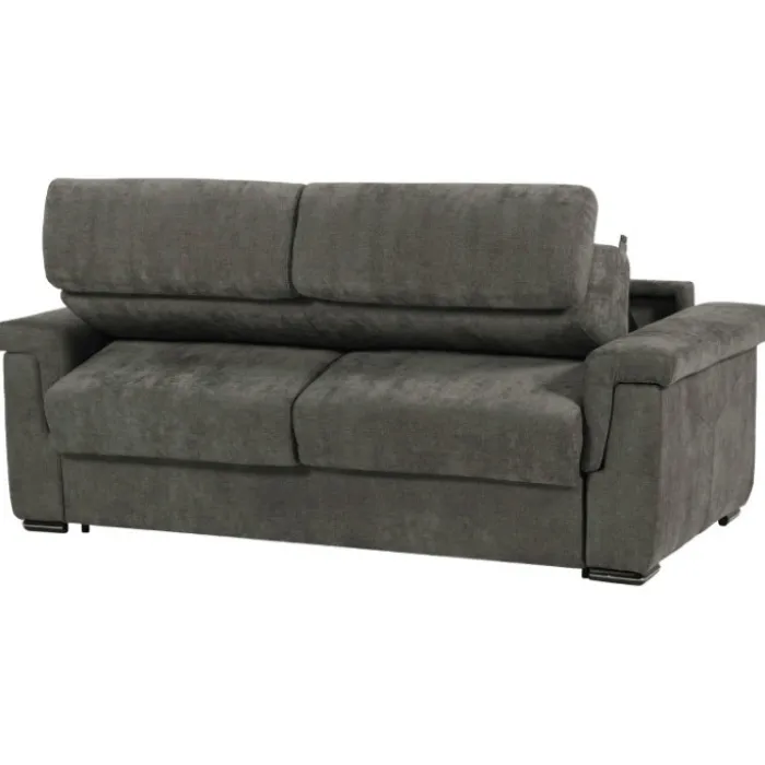 Canapé lit Colosseo 160 cm tissu merlin anthracite