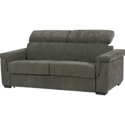Canapé lit Colosseo 160 cm tissu merlin anthracite
