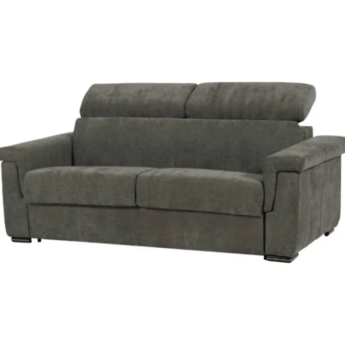 Canapé lit Colosseo 160 cm tissu merlin anthracite