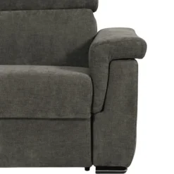 Canapé lit Colosseo 160 cm tissu merlin anthracite