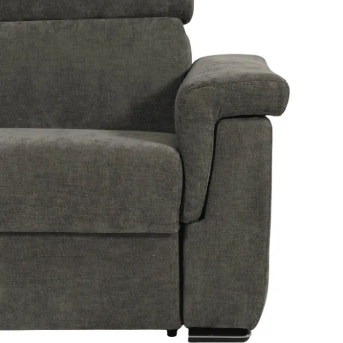Canapé lit Colosseo 160 cm tissu merlin anthracite