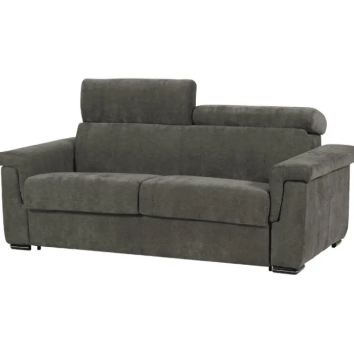 Canapé lit Colosseo 160 cm tissu merlin anthracite