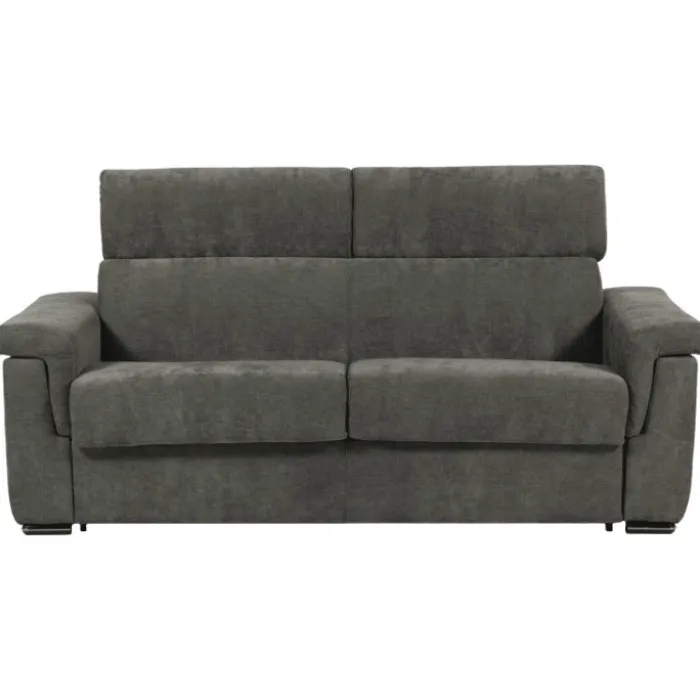 Canapé lit Colosseo 160 cm tissu merlin anthracite