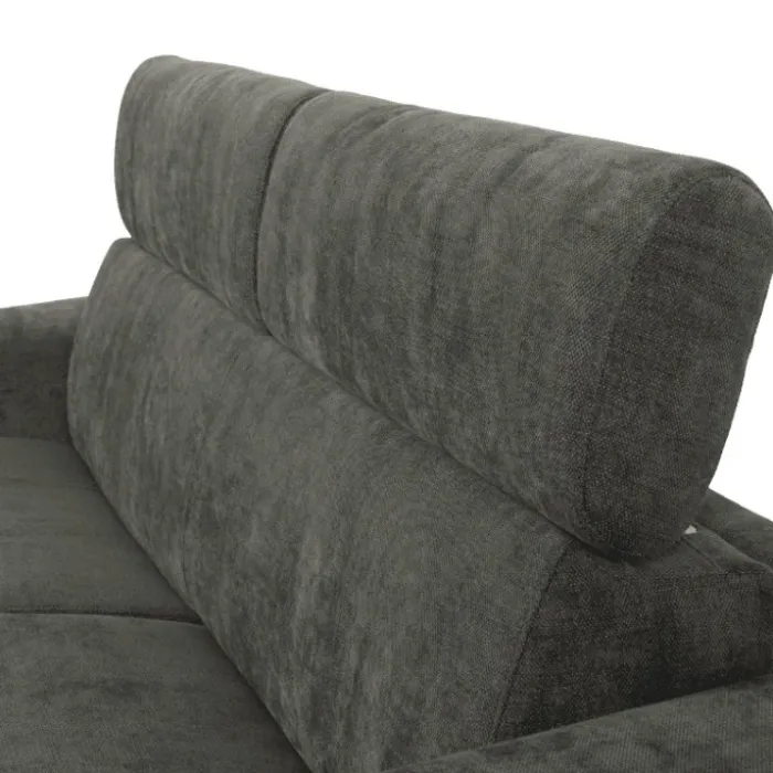 Canapé lit Colosseo 160 cm tissu merlin anthracite